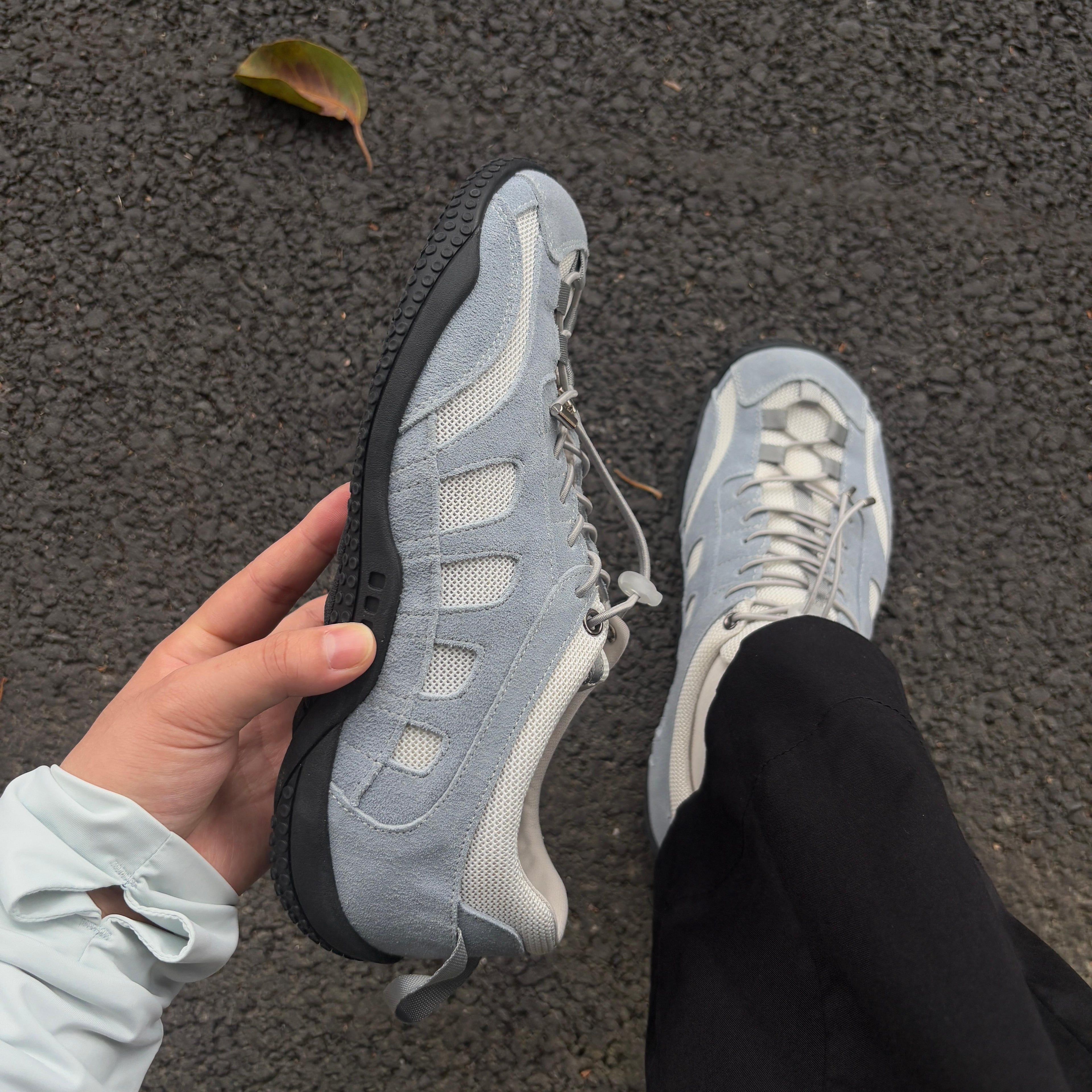 Wide-Toe Colorblock Barefoot Sneakers | Zero-Drop Cushion Sole