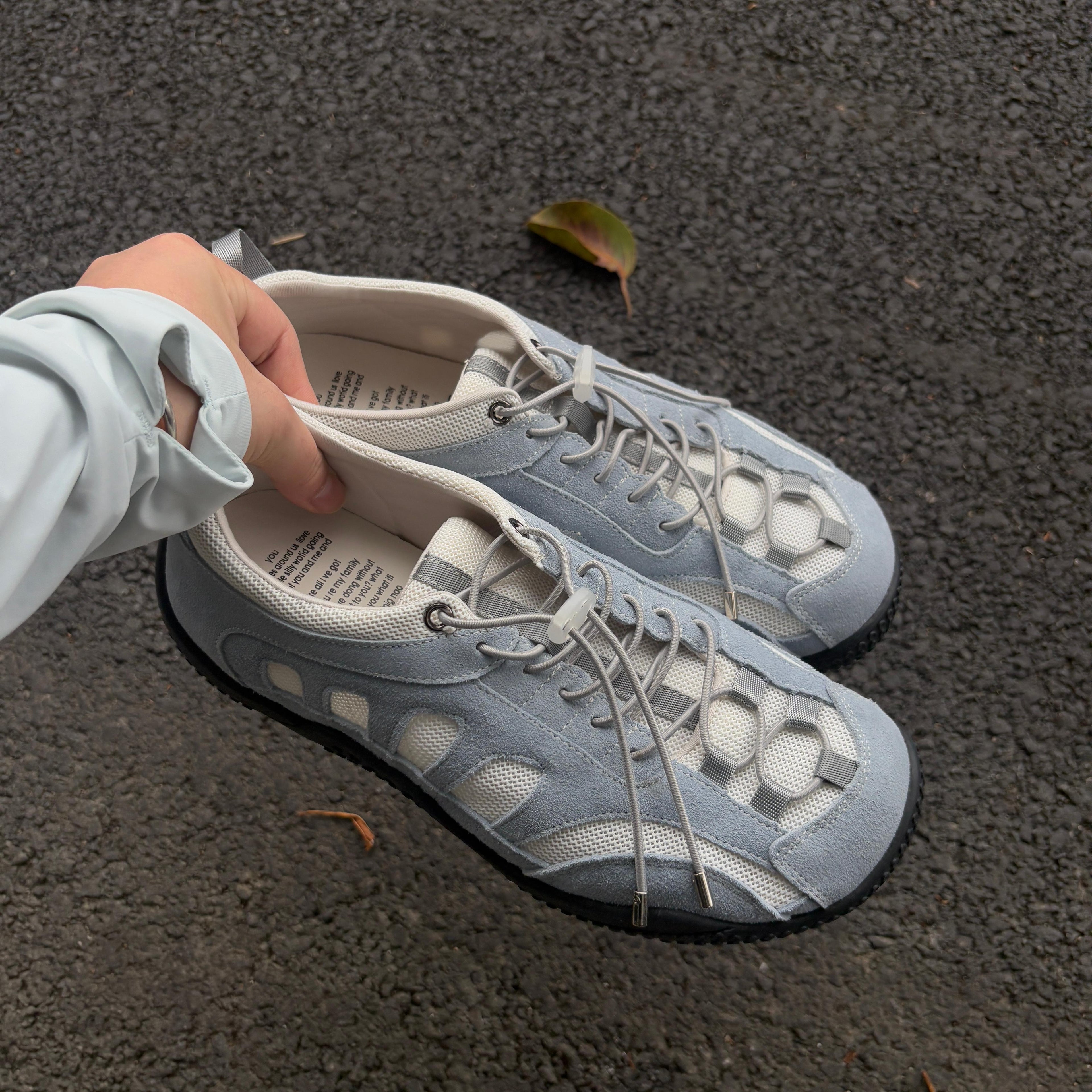 Wide-Toe Colorblock Barefoot Sneakers | Zero-Drop Cushion Sole